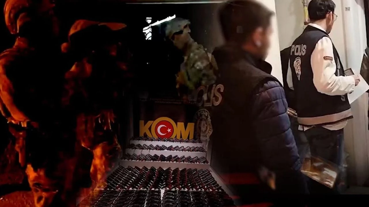 41 ilde silah ve mühimmat kaçakçılarına darbe