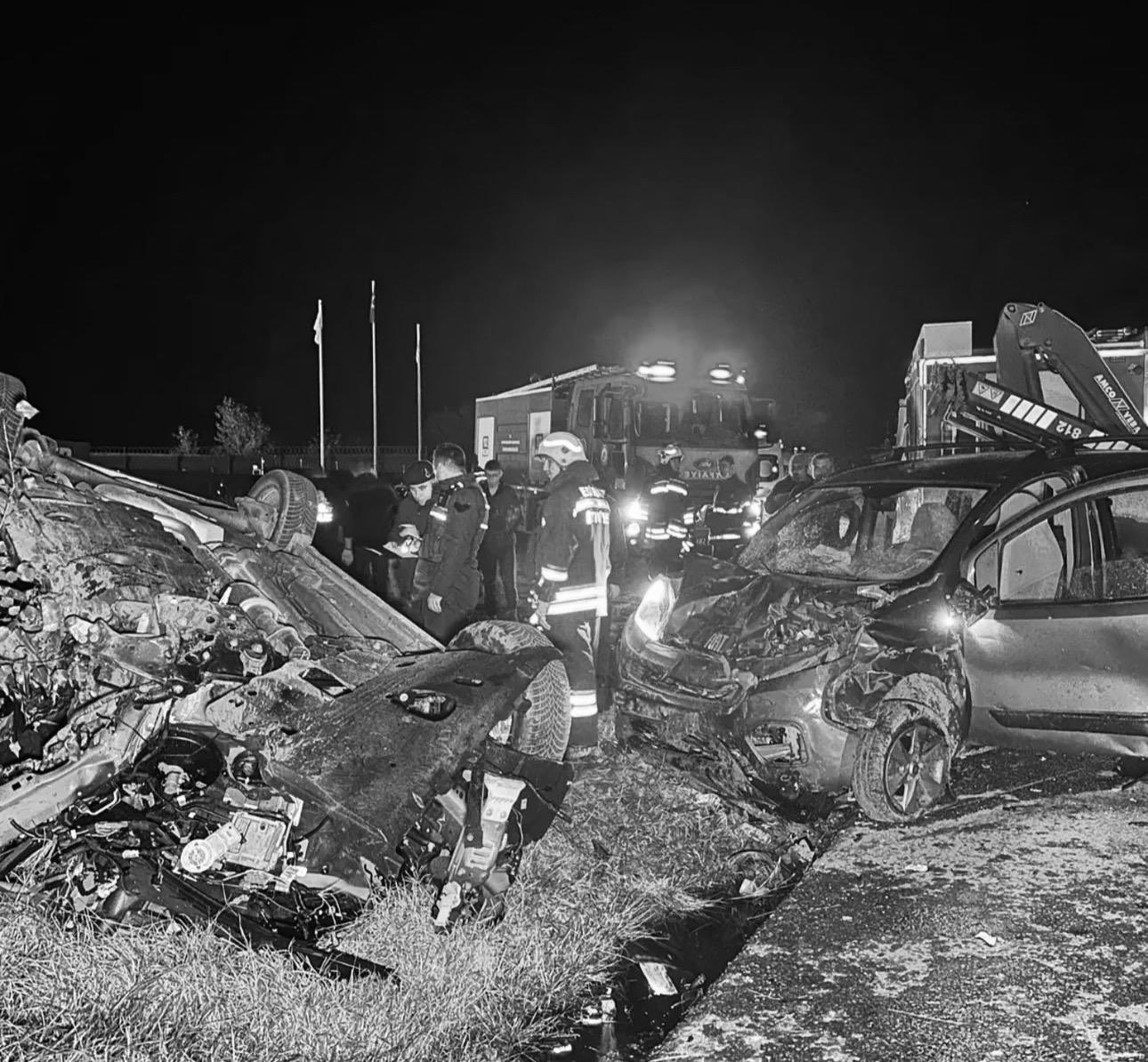 Lalapaşa yolunda zincirleme kaza: 1 ölü, 2 yaralı