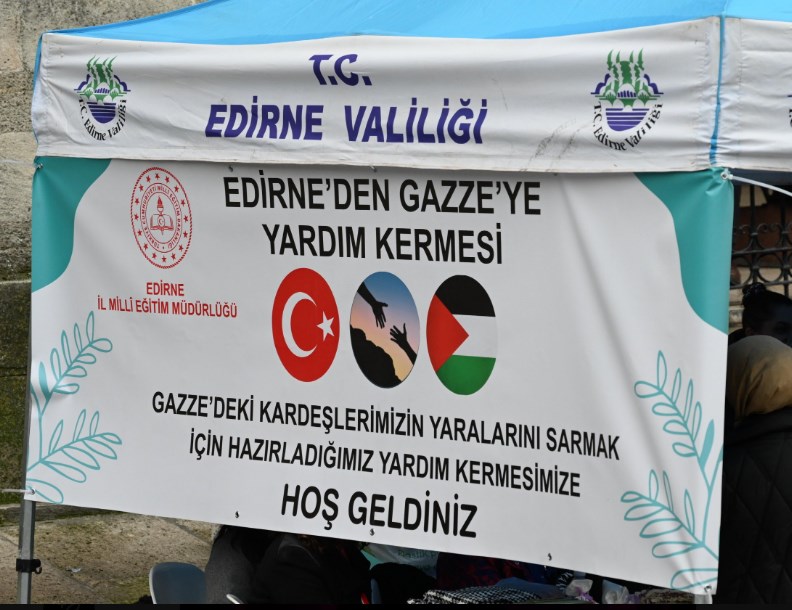Edirne’den Gazze’ye yardım kermesi