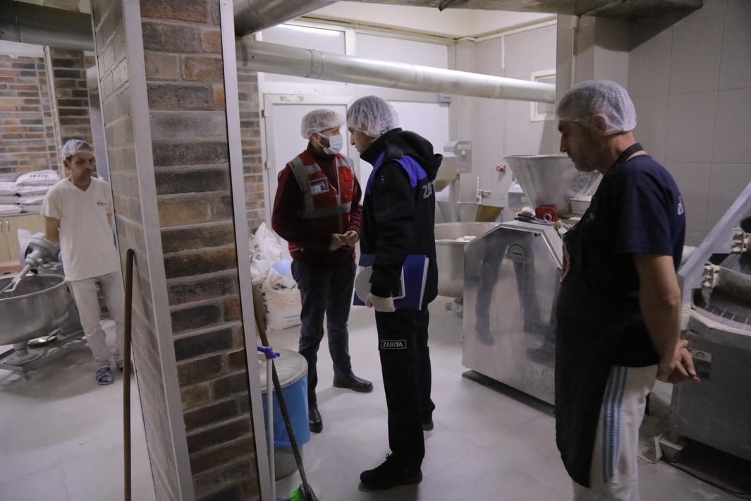Zabıtadan fırınlara 'hijyen' denetimi