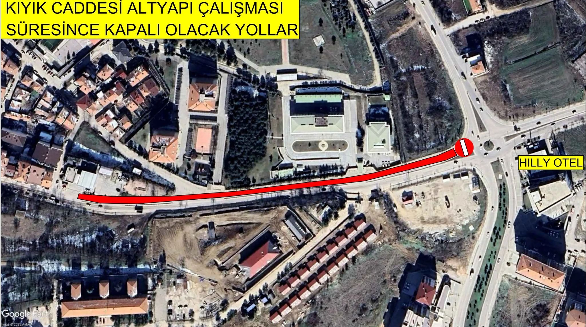 Dikkat bu yol kapalı olacak!