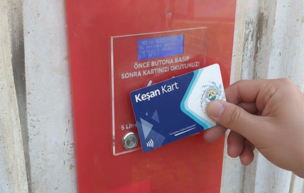 Keşan'da hayır çeşmelerine kartlı sistem