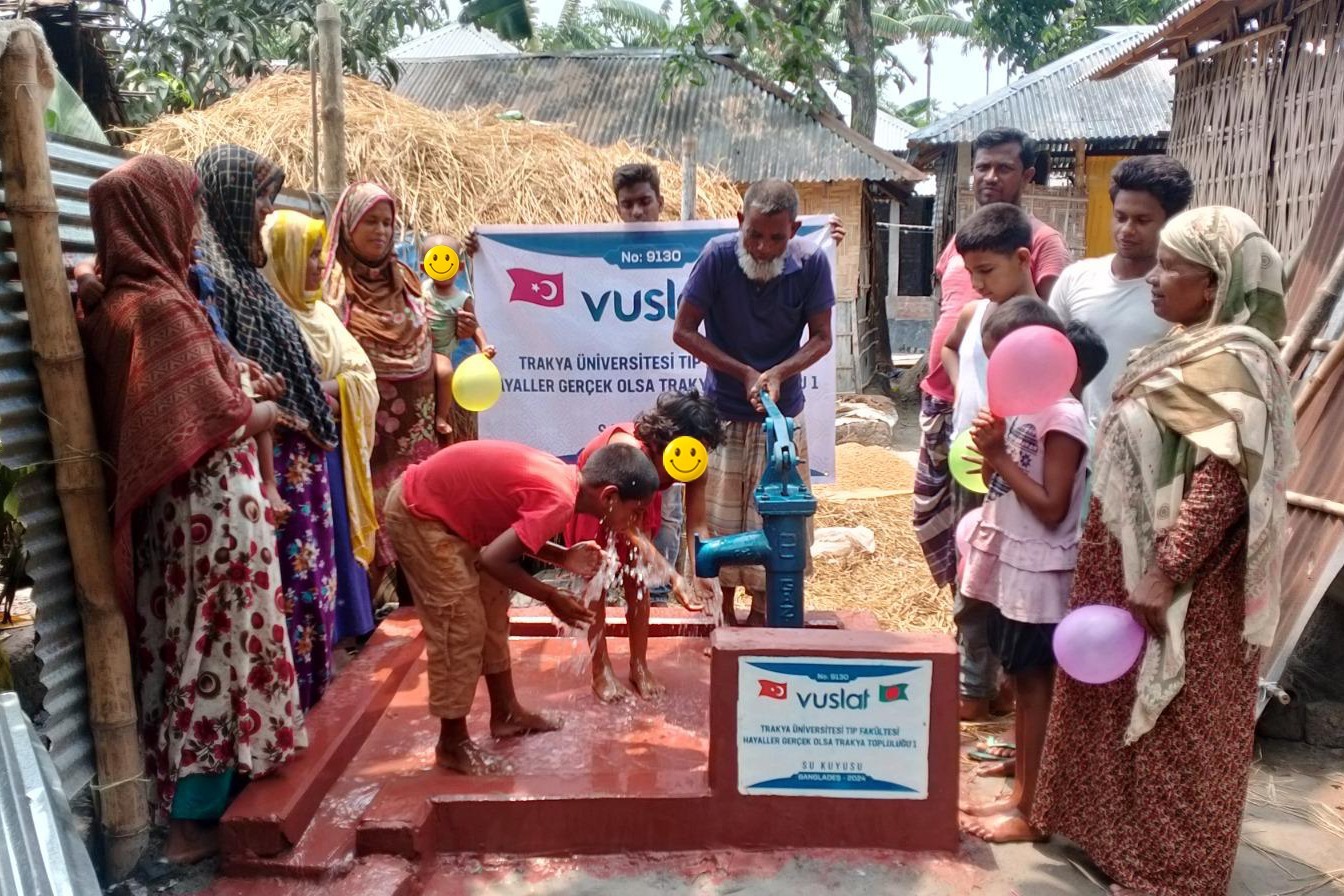 T.Ü. öğrencilerinden Bangladeş'e iki su kuyusu