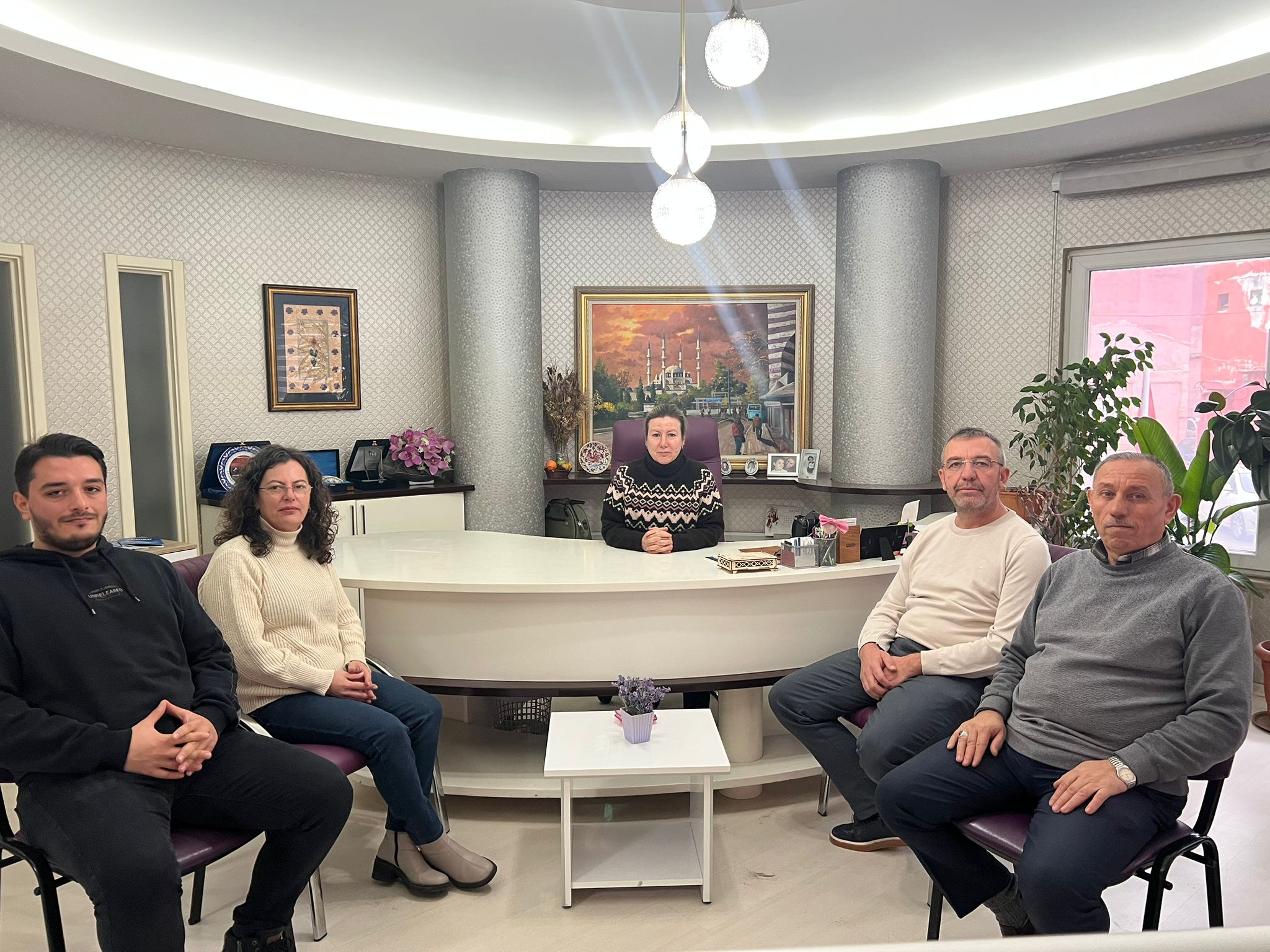 Edirne İnşaat Odası'ndan Ahval'e nezaket ziyareti