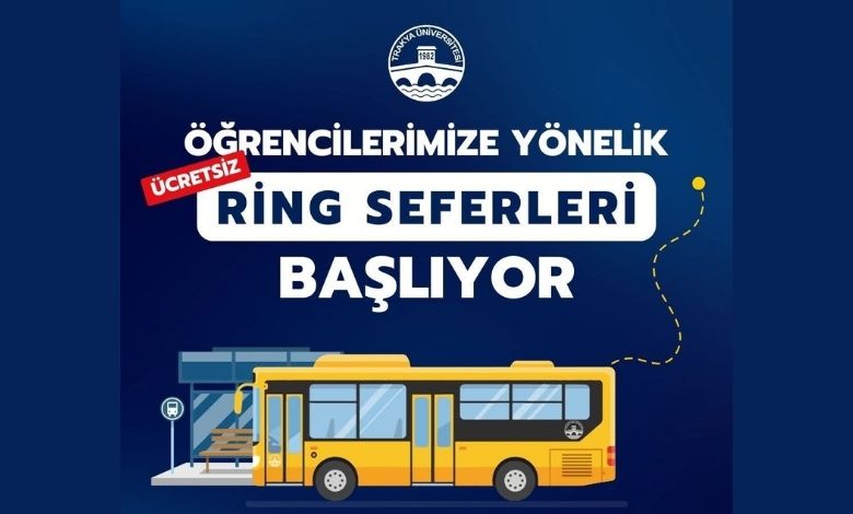 Öğrencilere kampüsler arasında ücretsiz ring servisi
