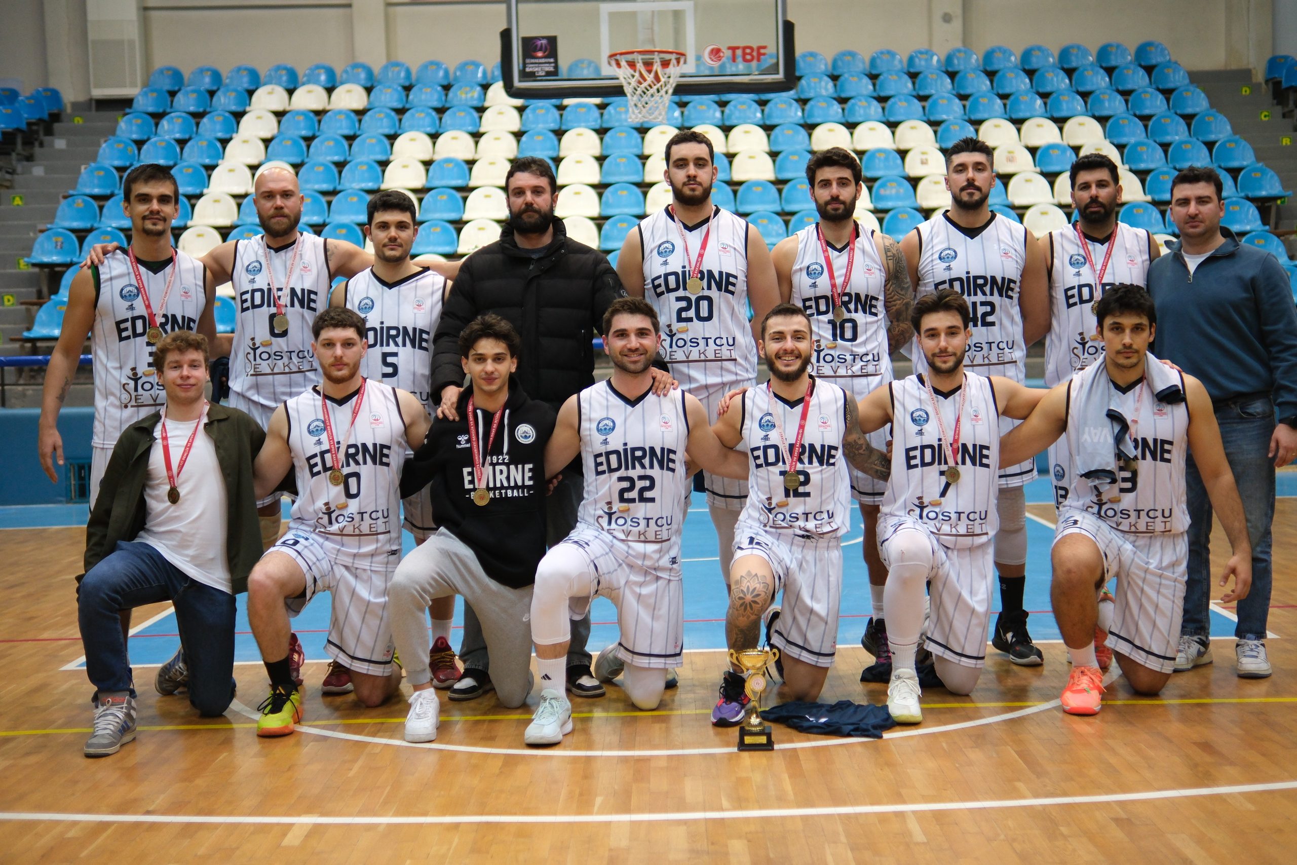 1922 Edirne Basketbol üst üste ikinci kez namağlup şampiyon