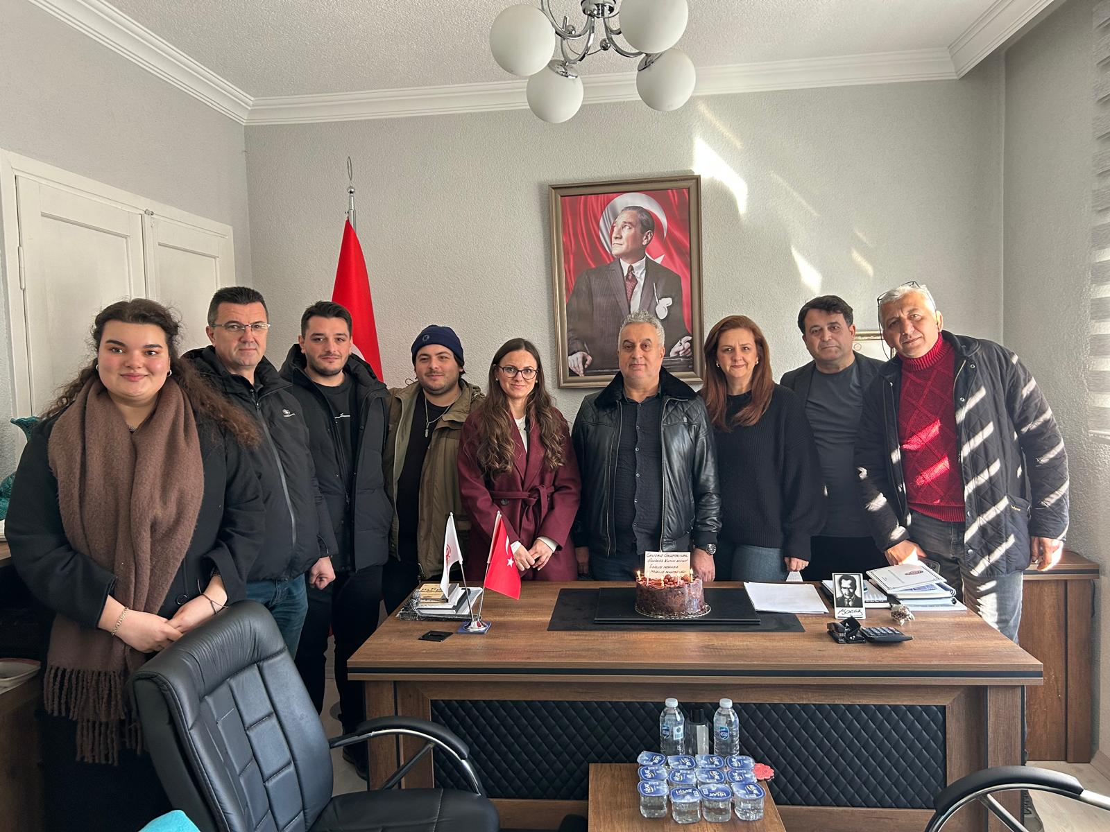 Muhtarlardan basın mensuplarına anlamlı jest