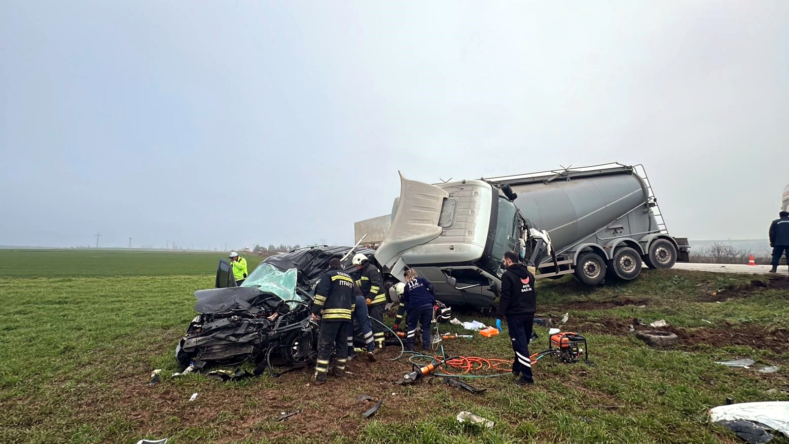 Edirne’de feci kaza