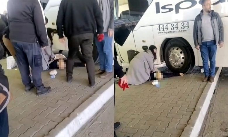 Otogarda kahreden kaza: 1 ölü, 1 yaralı