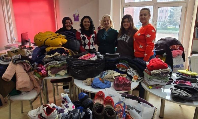 Kardeş okula iç ısıtan destek!