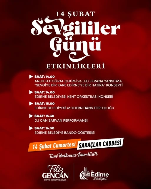 14 Şubat Coşkusu Saraçlar’da Yaşanacak