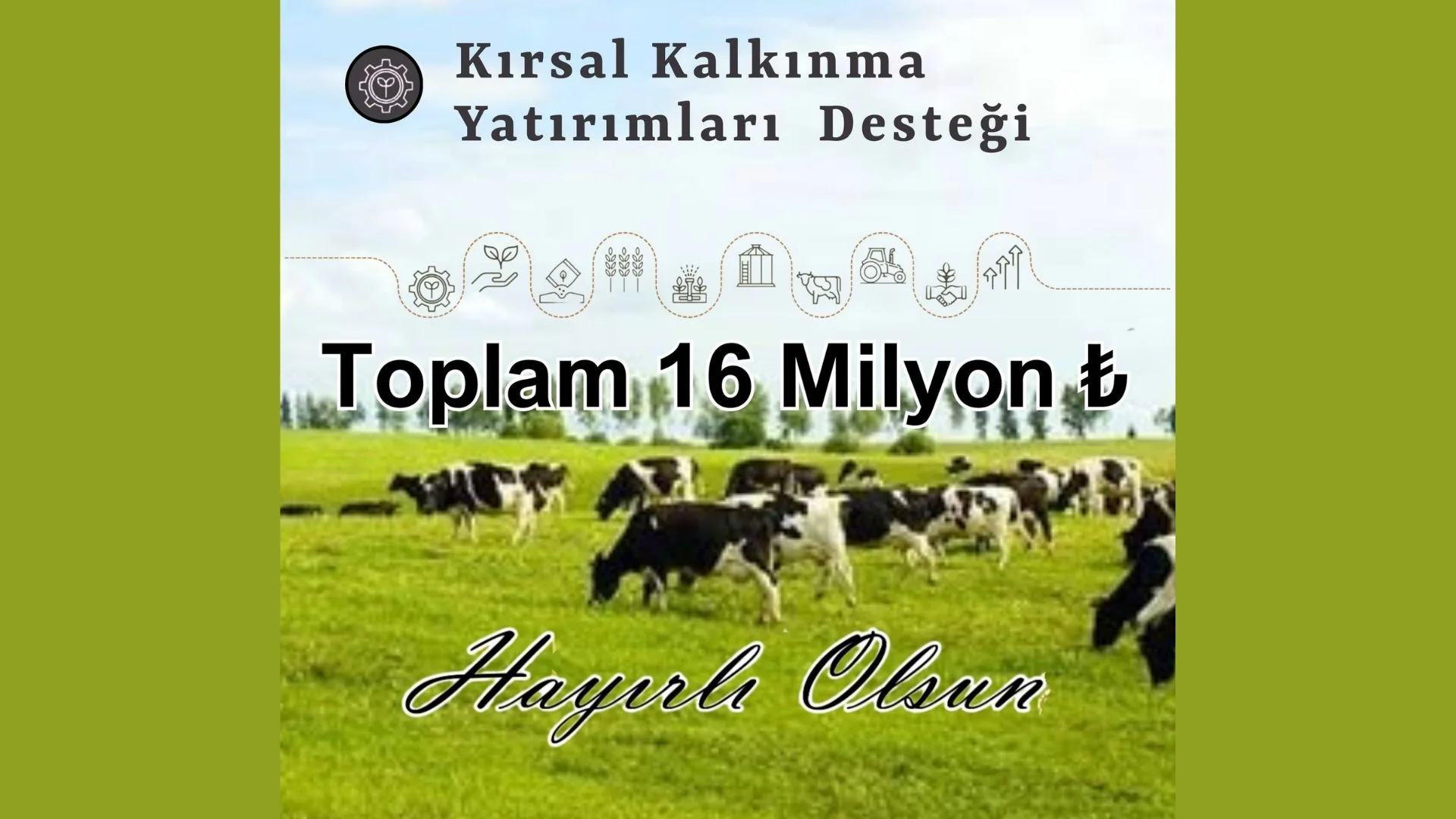 Edirneli üreticiye 16 milyon TL'lik destek