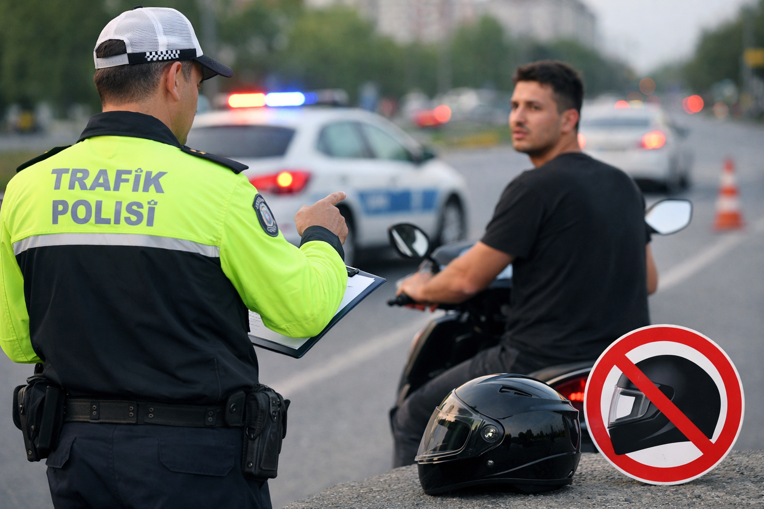 Trafikte Kasksız yolculuğa geçit yok