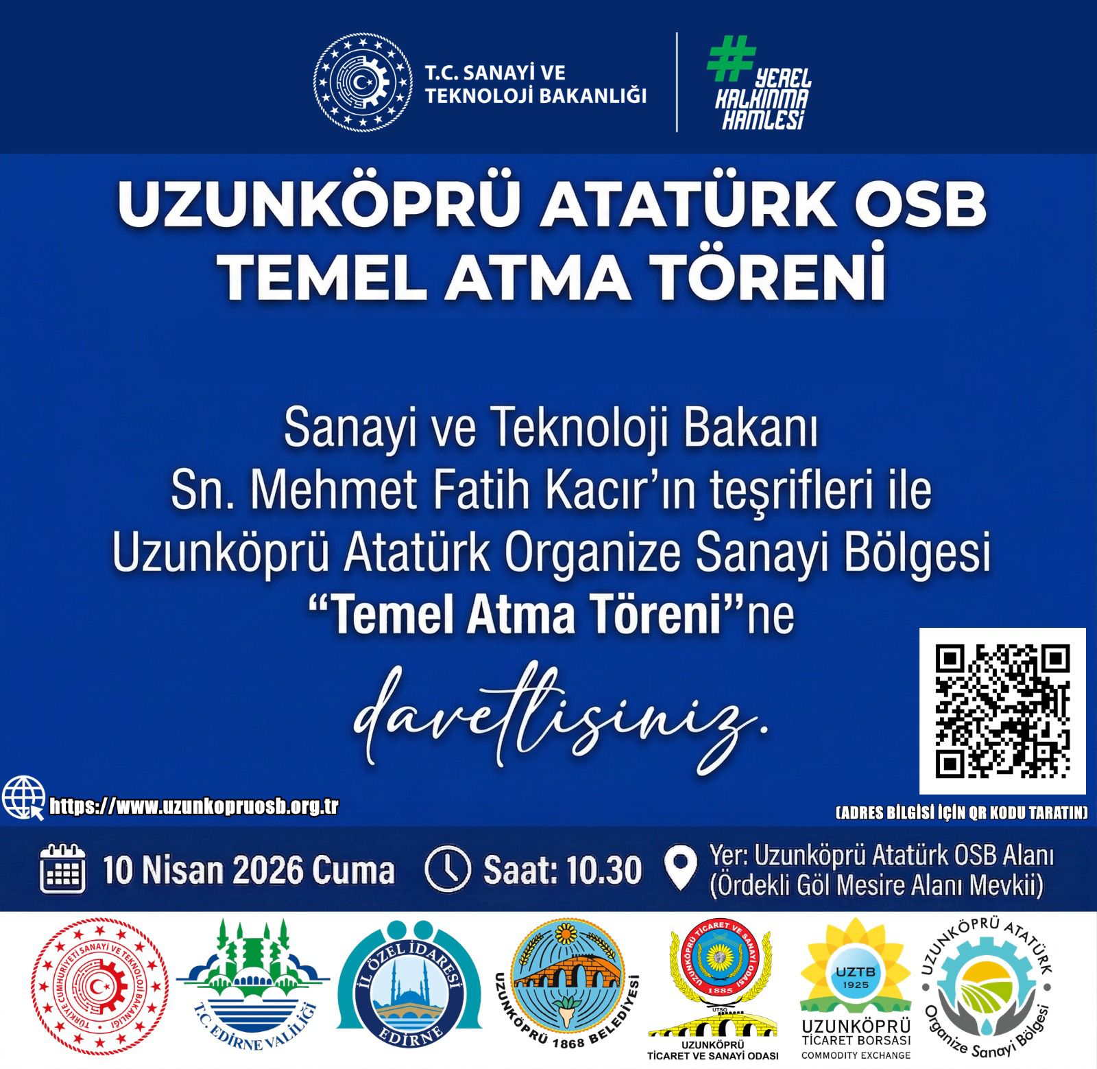 Uzunköprü Atatürk OSB’nin temeli atılıyor