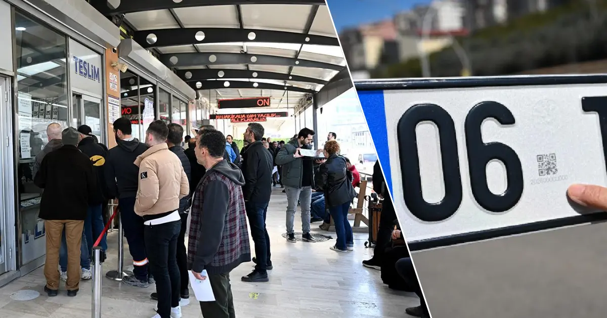 APP plaka için uzun kuyruklar oluştu