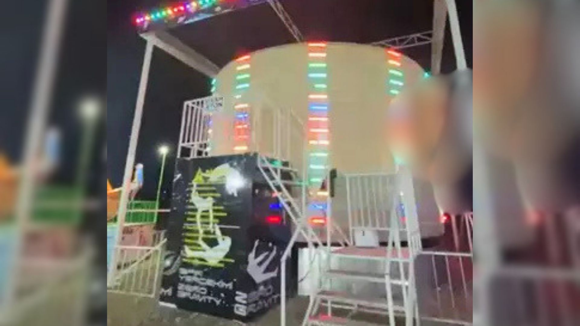 Lunaparktaki korkunç kaza kamerada